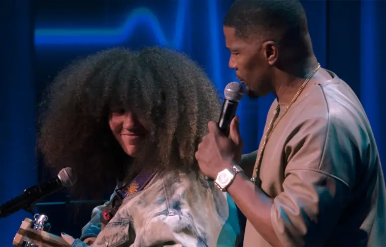 Foxx publicly thanked his daughter, Anelise (Netflix)