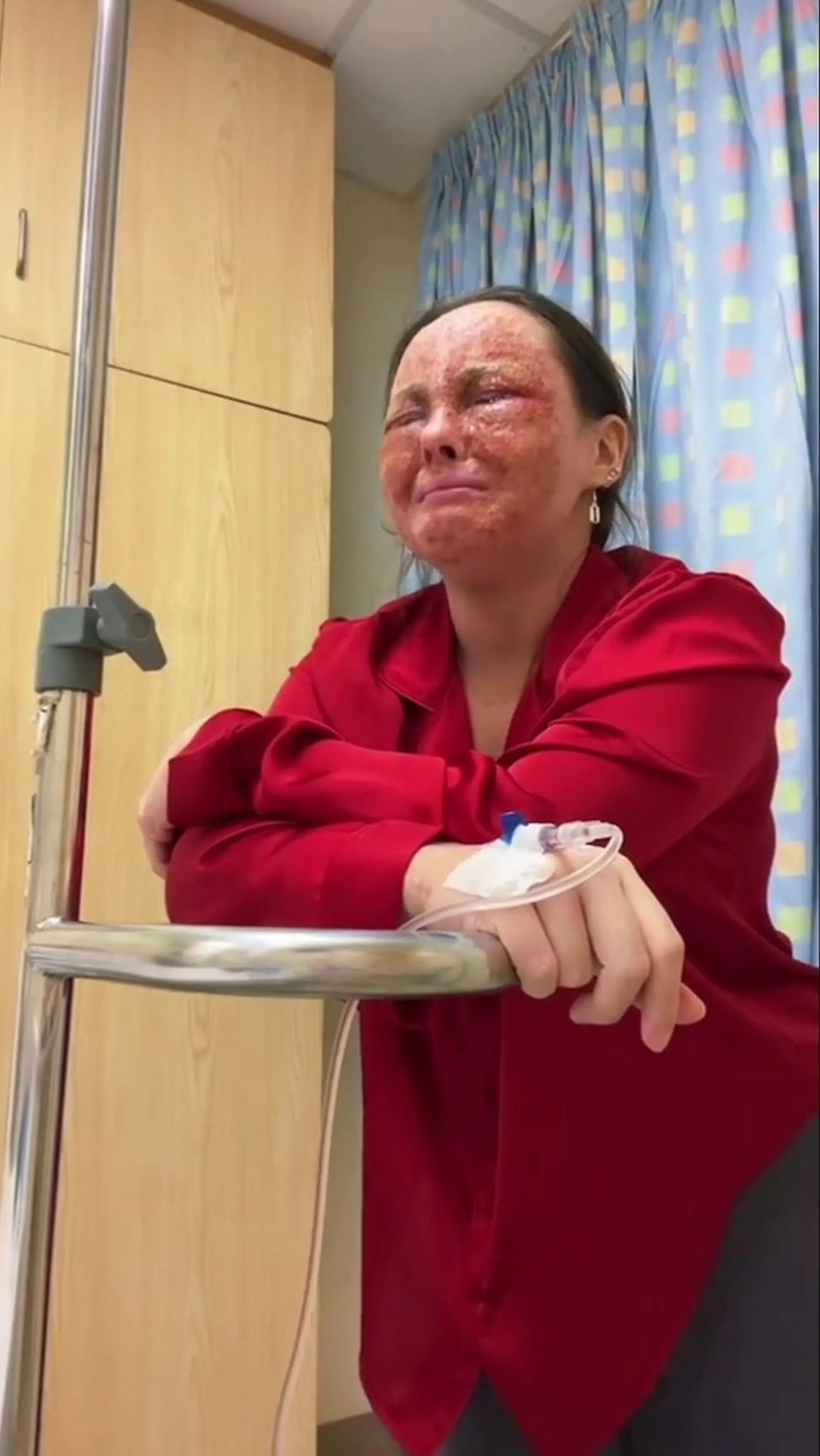 Beatrice took photos and videos in hospital to 'stay positive'.