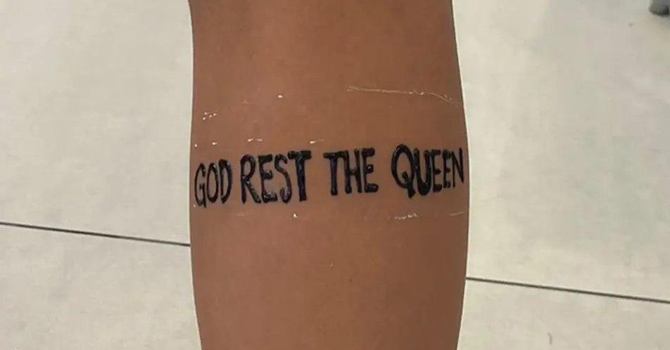 Scheila decided to get the tattoo as a mark of respect for the late monarch.