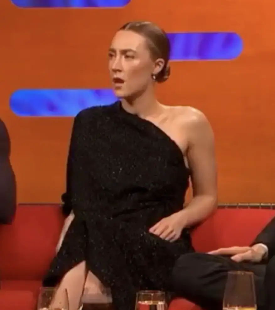 Ronan appeared frustrated by the remark (BBC)