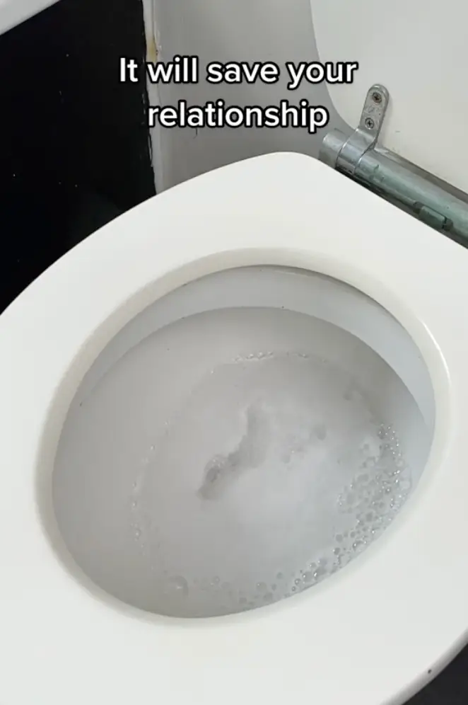 The powder claims to eradicate smells, splash and skid marks.