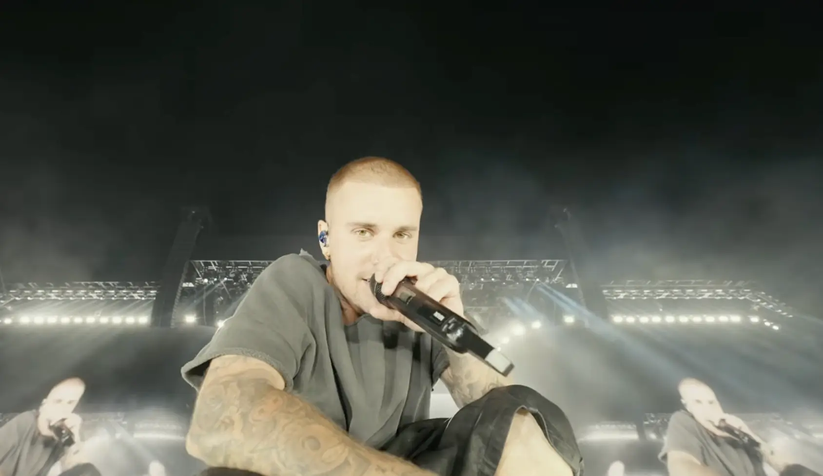 Justin Bieber has taken to Instagram following the first of his two headline Coachella sets (YouTube/@coachella)