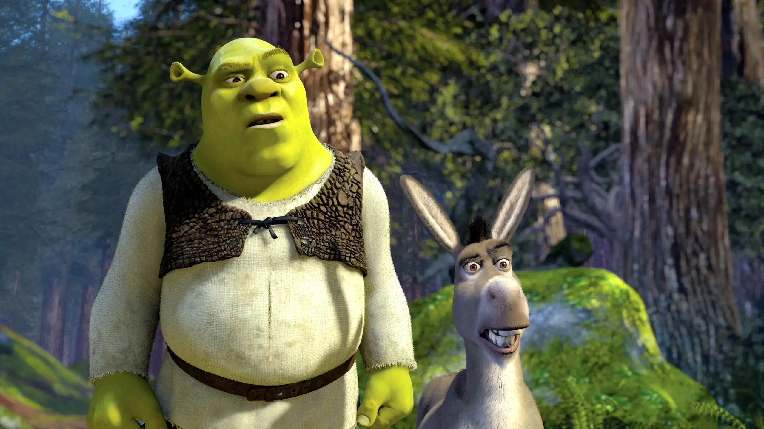 Shrek and Donkey's original look (Universal)