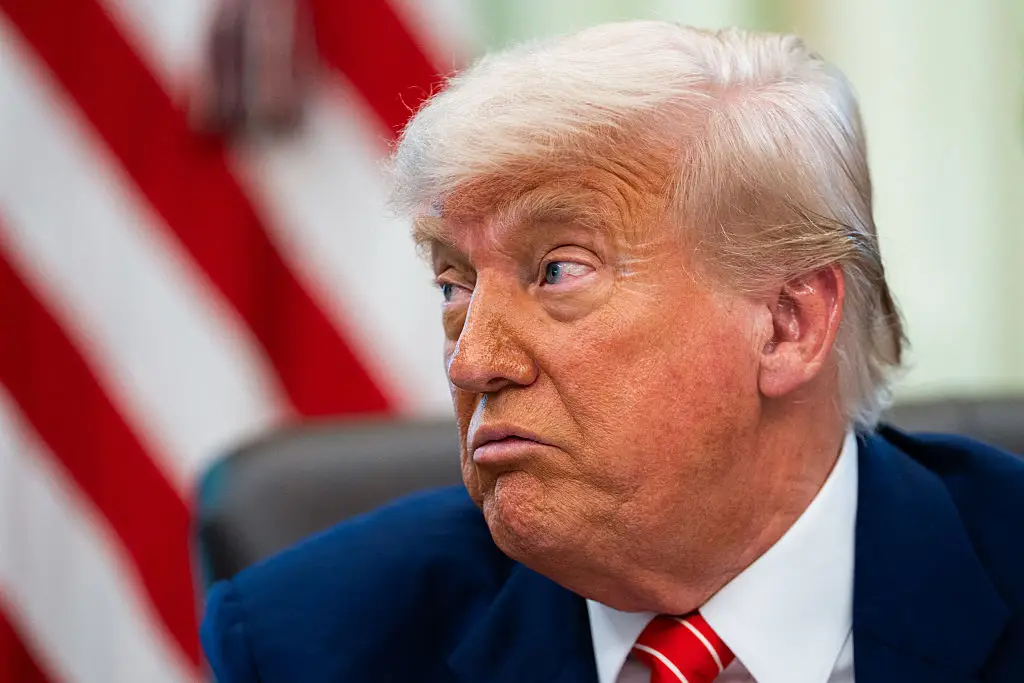 Donald Trump has been slammed for sharing a bizarre conspiracy theory about Joe Biden (ALLISON ROBBERT / Contributor / Getty Images)