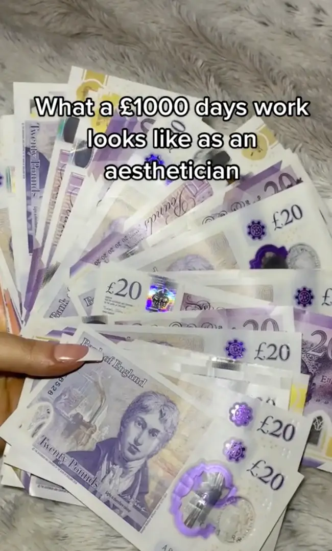 She saw a handful of clients through the day.