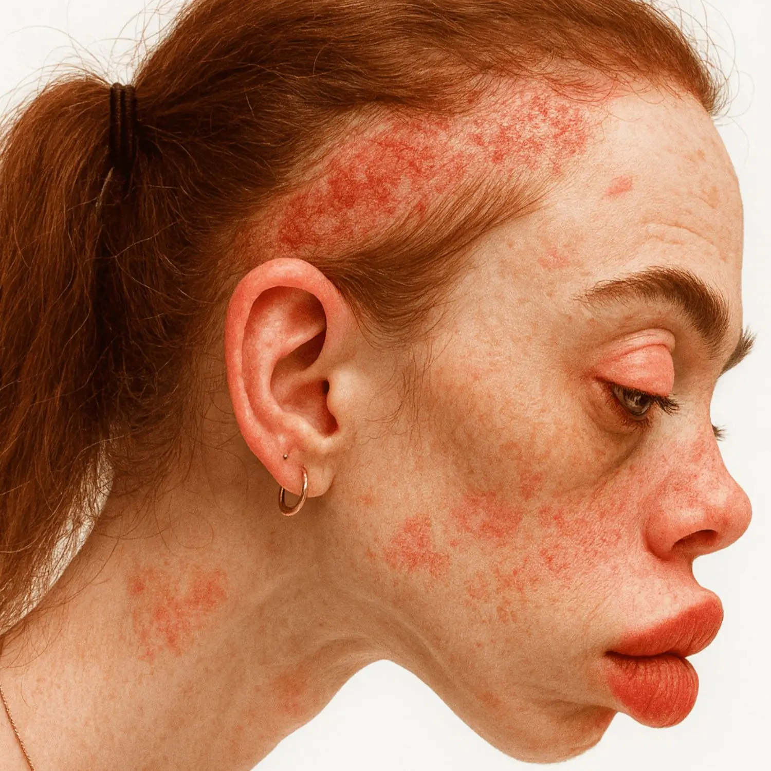 Ava's red, scaly skin is linked to cosmetic products (Casino.org)