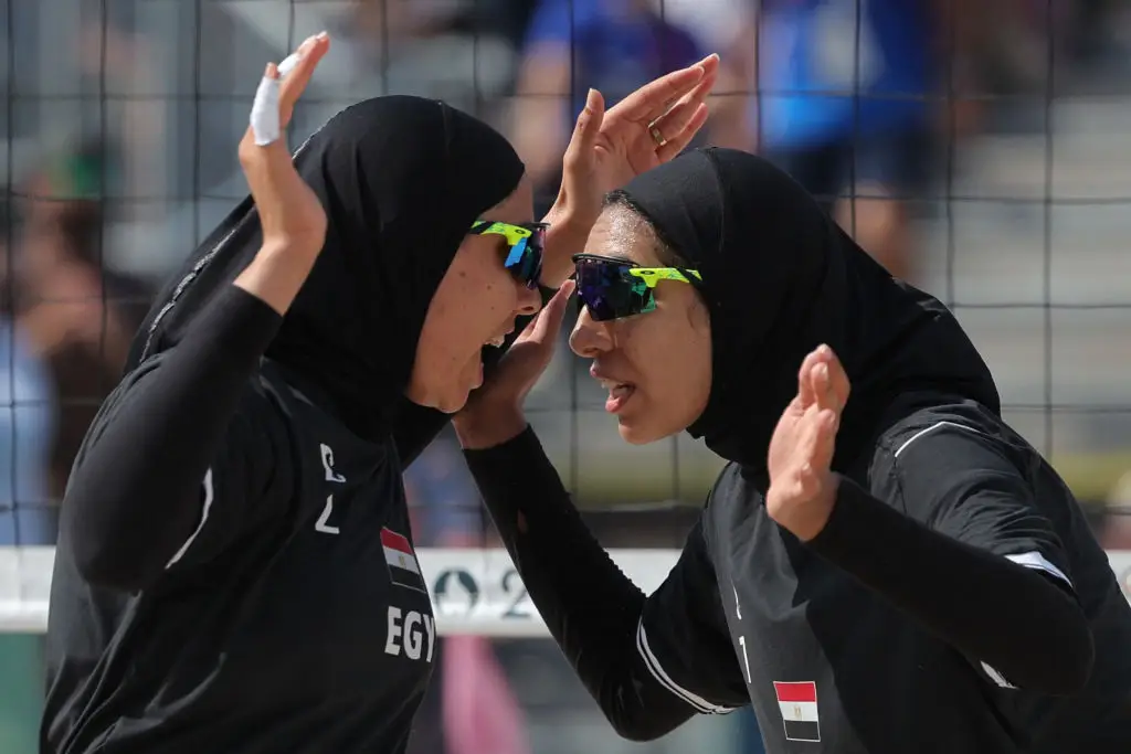 Marwa Abdelhady and Doaa Elghobashy have both emphasised the importance of free expression. (THOMAS SAMSON/AFP via Getty Images)