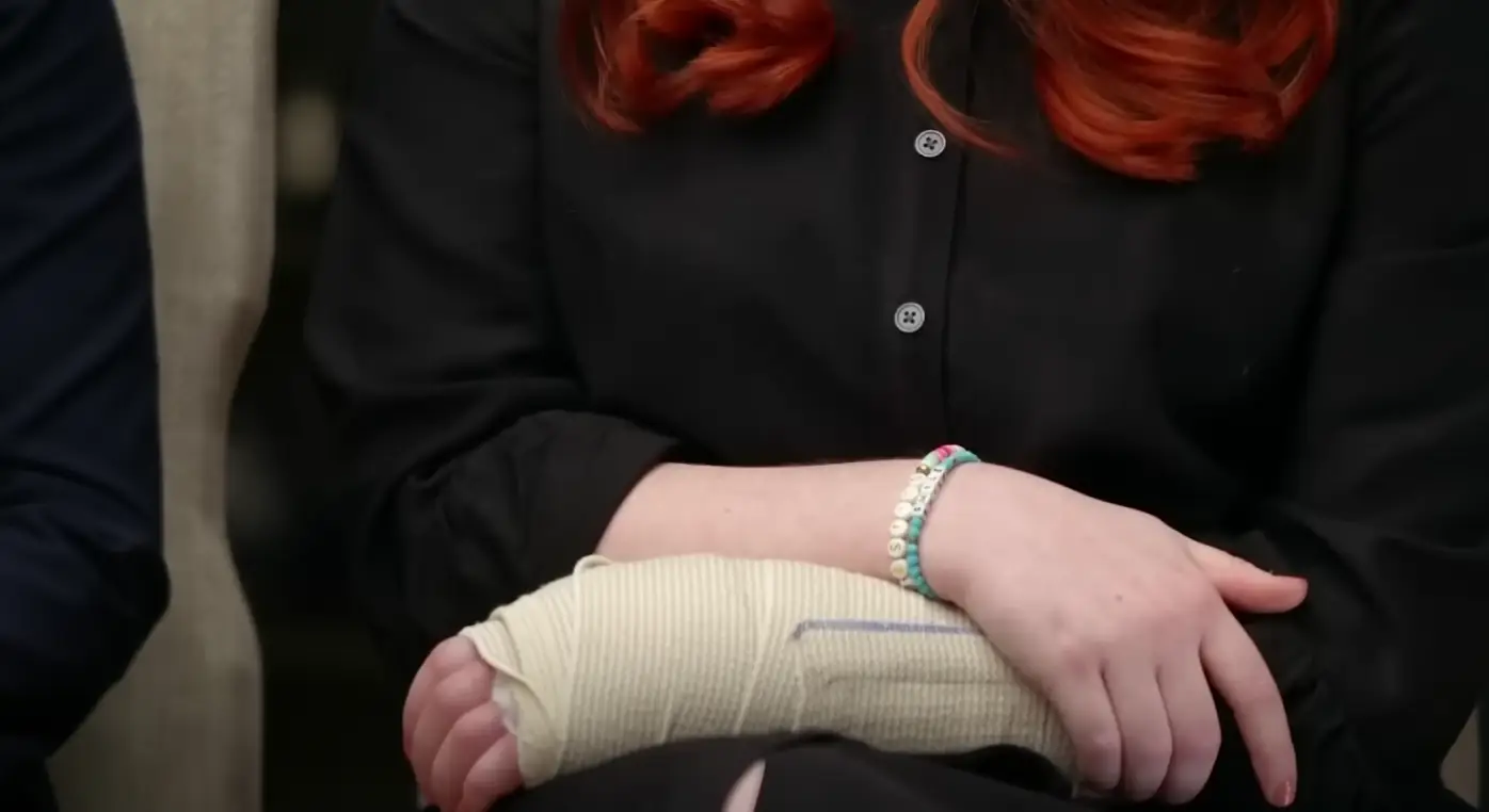 Doctors said the gunshot wound could have been fatal if it didn't go through her hand.