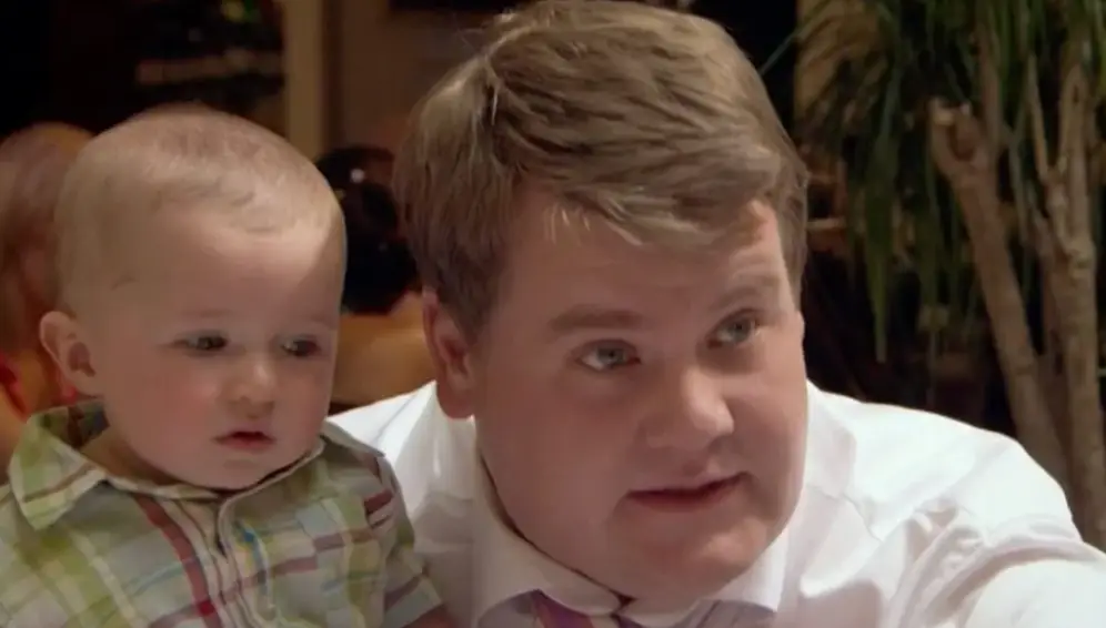 Hartland played Neil 'the Baby' as an infant (BBC)