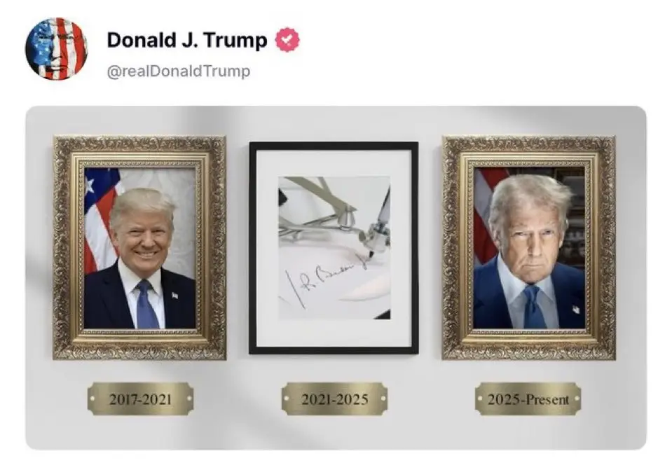 Trump brutally dragged Joe Biden (Truth Social/@realDonaldTrump)