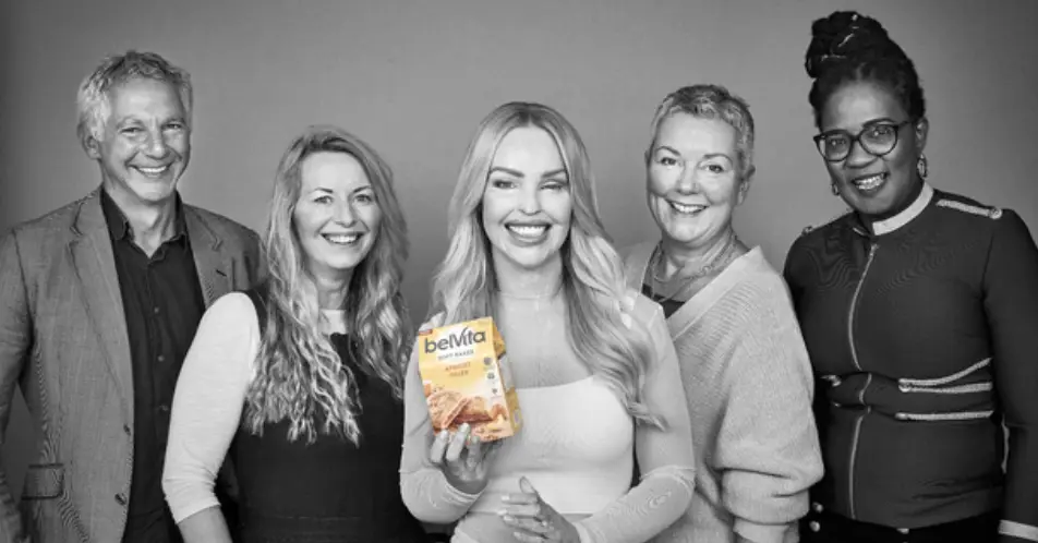 Katie teamed up with four local heroes for the campaign.