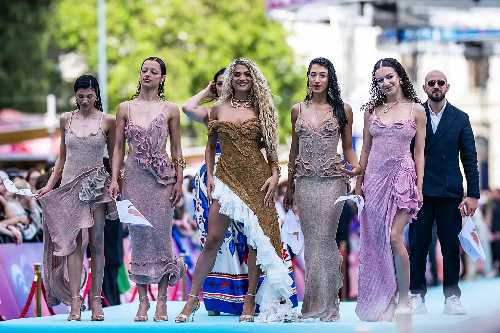 The former Love Island star has defended her Eurovision entry (Christian Bruna/Stringer/Getty Images)