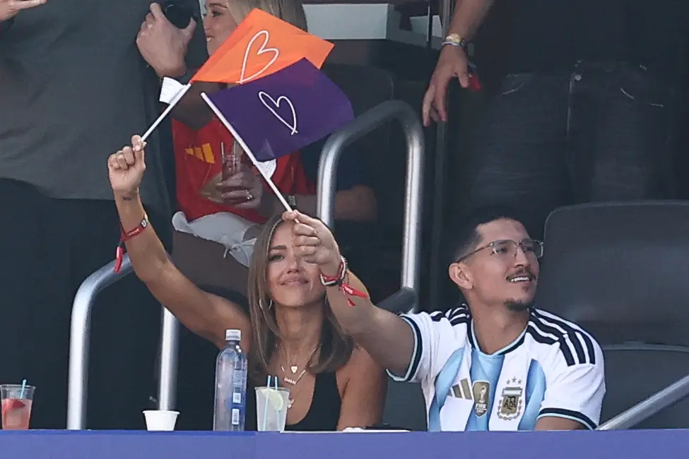 The pair were romantically linked in July 2025 (CHARLY TRIBALLEAU / AFP via Getty Images)