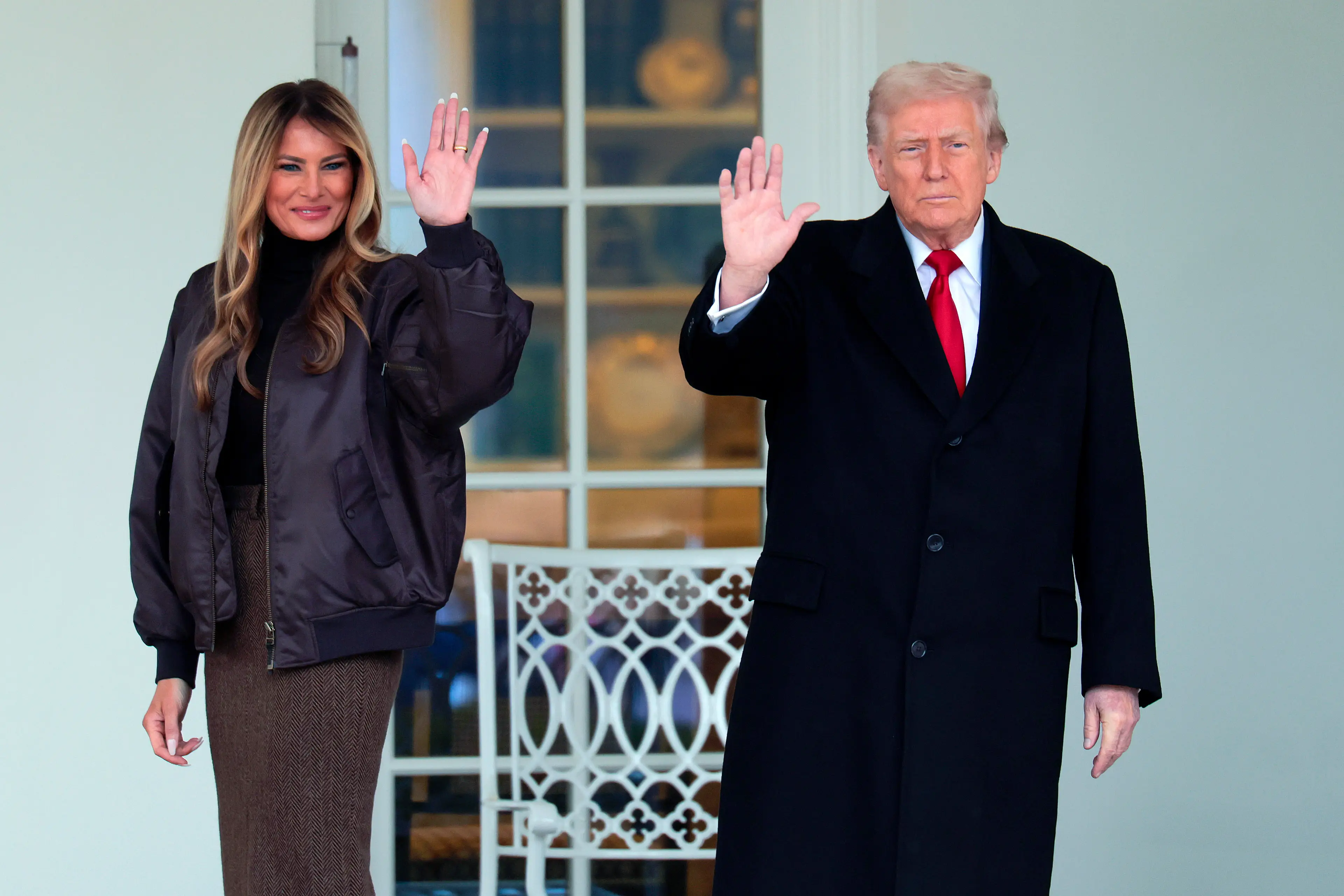 Melania and Trump received their 'code names' in 2017 (Heather Diehl/Getty Images)