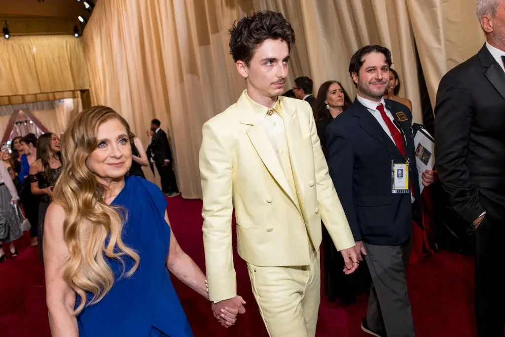 The actor also brought his mum along to the Academy Awards, who opted to sit next to him when his category was called (Emma McIntyre/Getty Images)