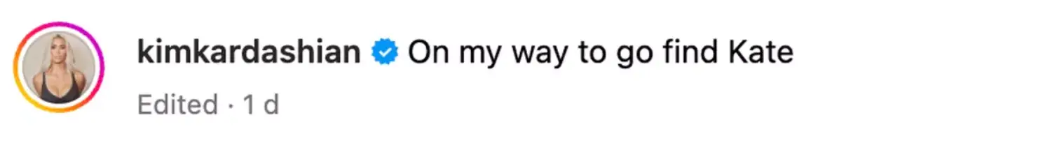 Some found Kim Kardashian's caption hilarious, but others not so much.