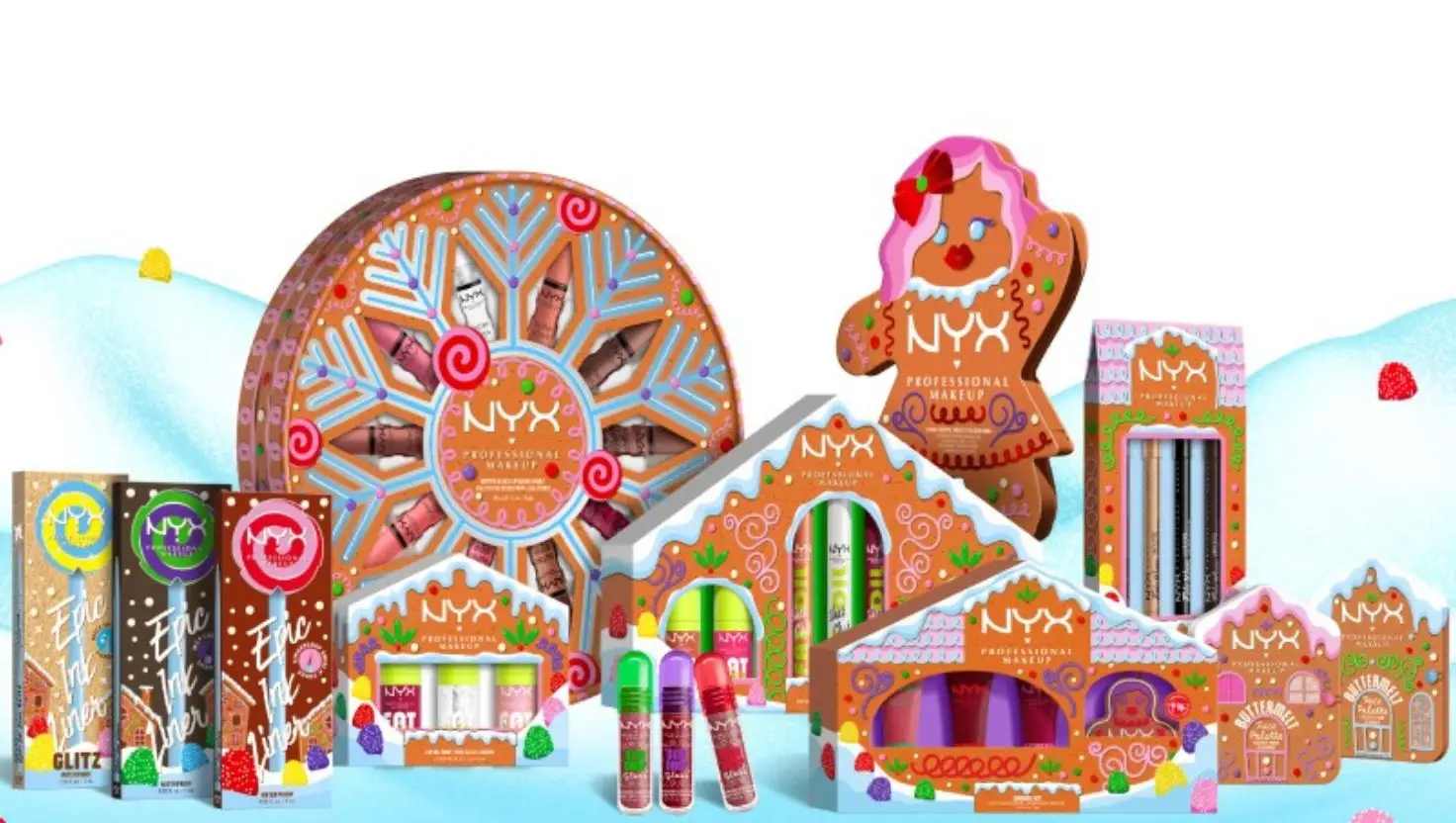 A new gingerbread-inspired holiday collection has just dropped (Nyx)