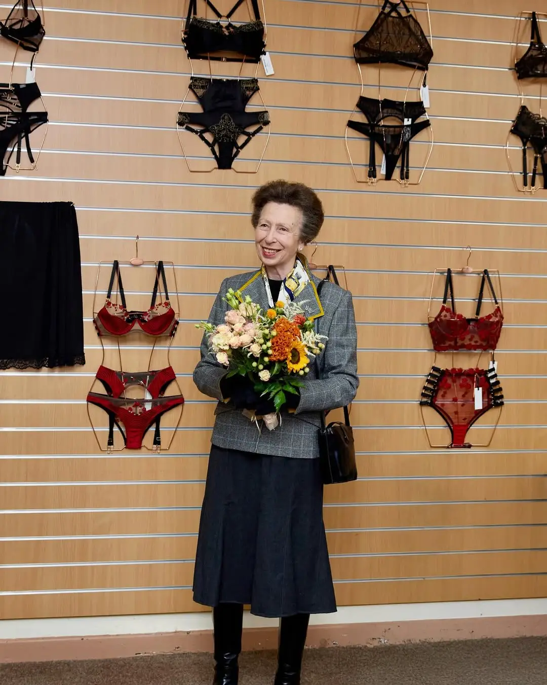 Seeing the Princess Royal posing with sexy lingerie in Caerphilly was not on my bingo list for this year (Instagram/@edgeobeyond)