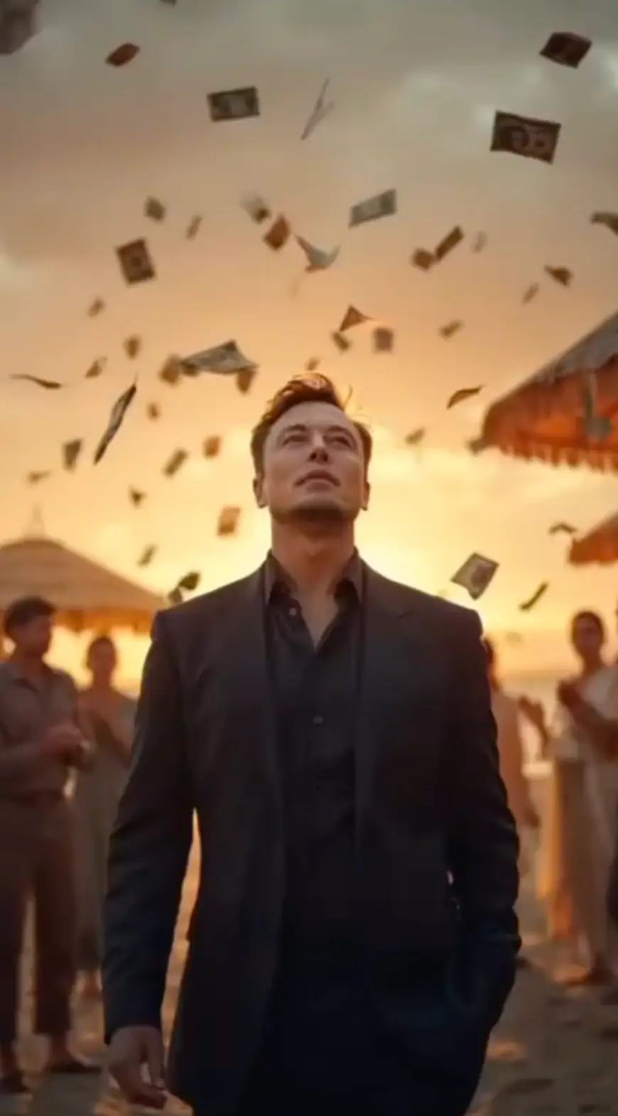 An AI-generated depiction of Elon Musk features a few times in the video (Instagram/@donaldtrump)