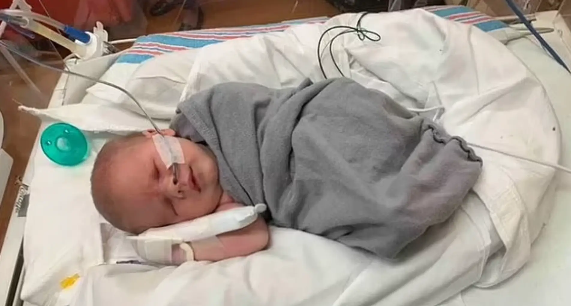 Little Wrenley was born without any eye tissue.