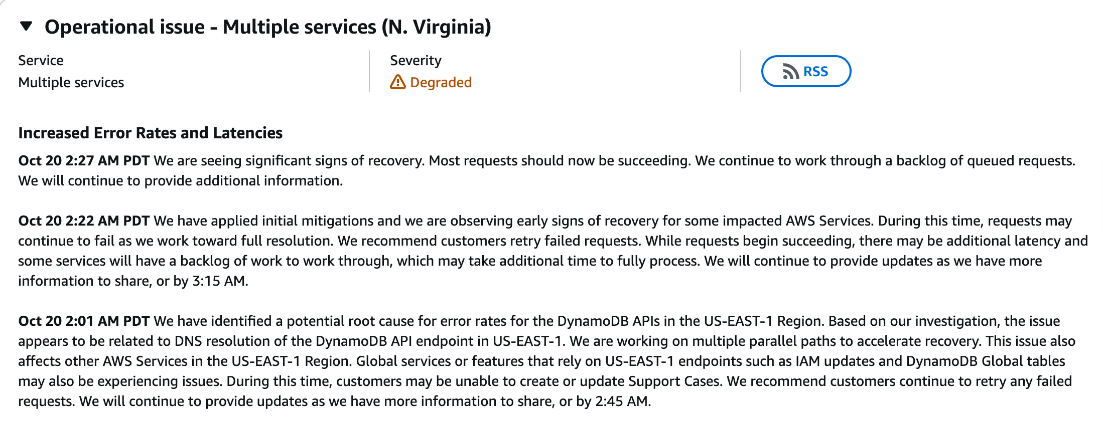 AWS servers being down has caused some chaos (Down Detector)