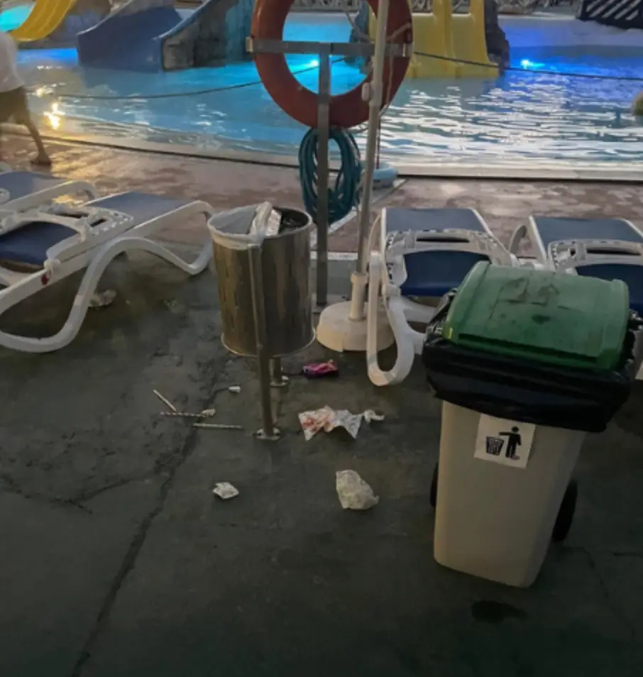 The family claimed areas of the hotel were completely 'filthy'. (PA)