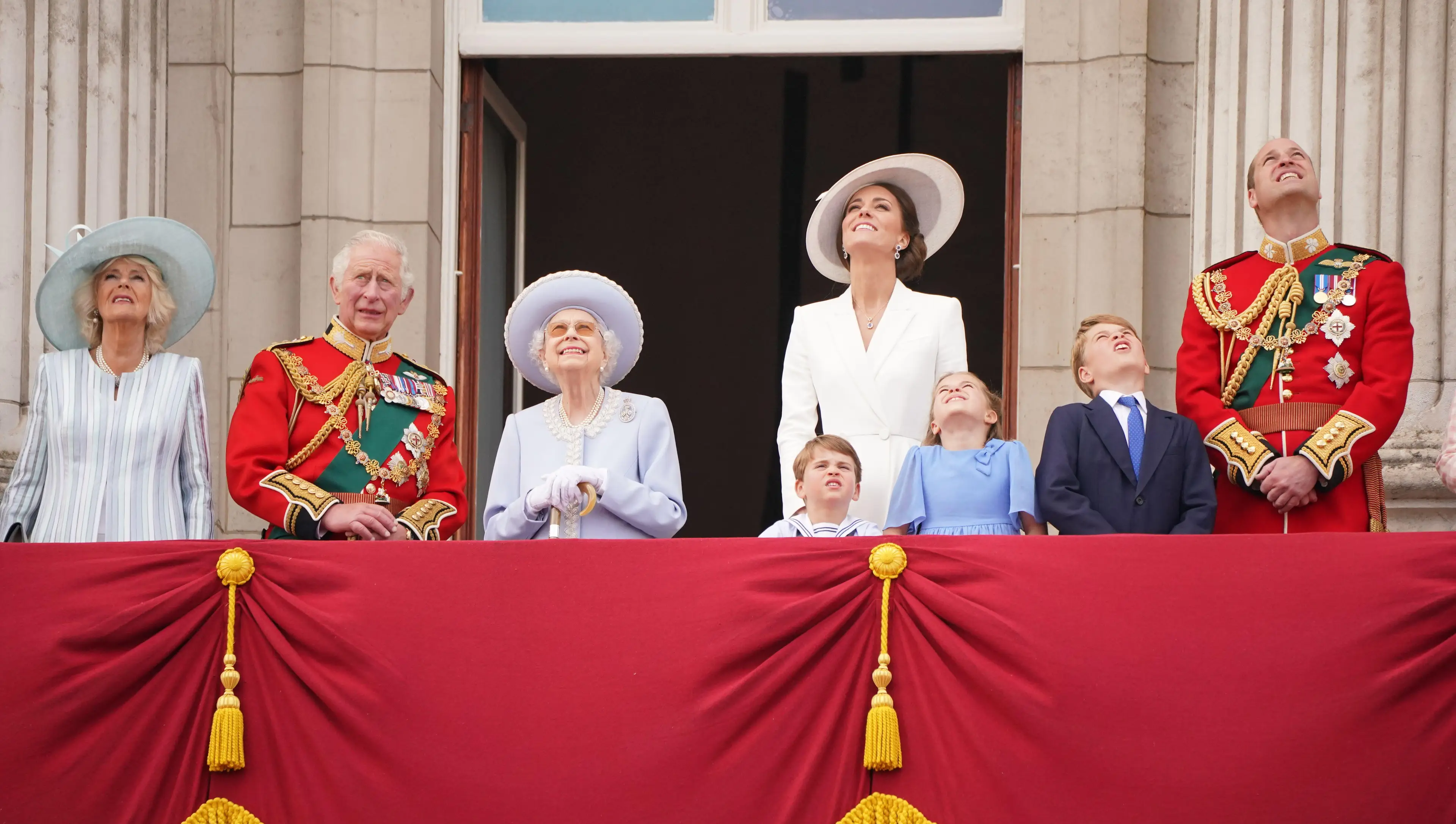 It's believed little Louis, who is four, was considered too young to attend the day's events. Credit:PA Images/Alamy Stock Photo