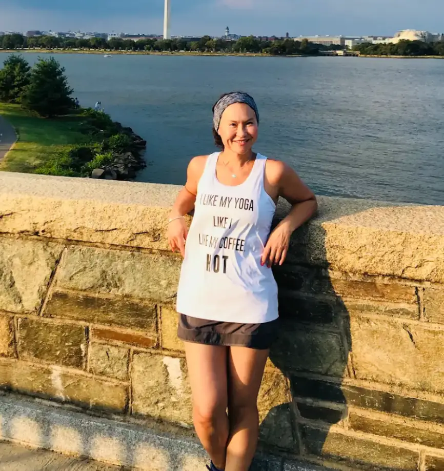 Eleonora purposely used photos that showed her natural self - in her work clothes, out for runs, and makeup-free (Supplied)