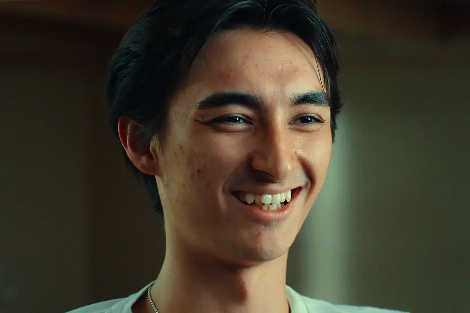 Falcon is now 21, but was just six years old when he supposedly floated off in the saucer (Netflix)