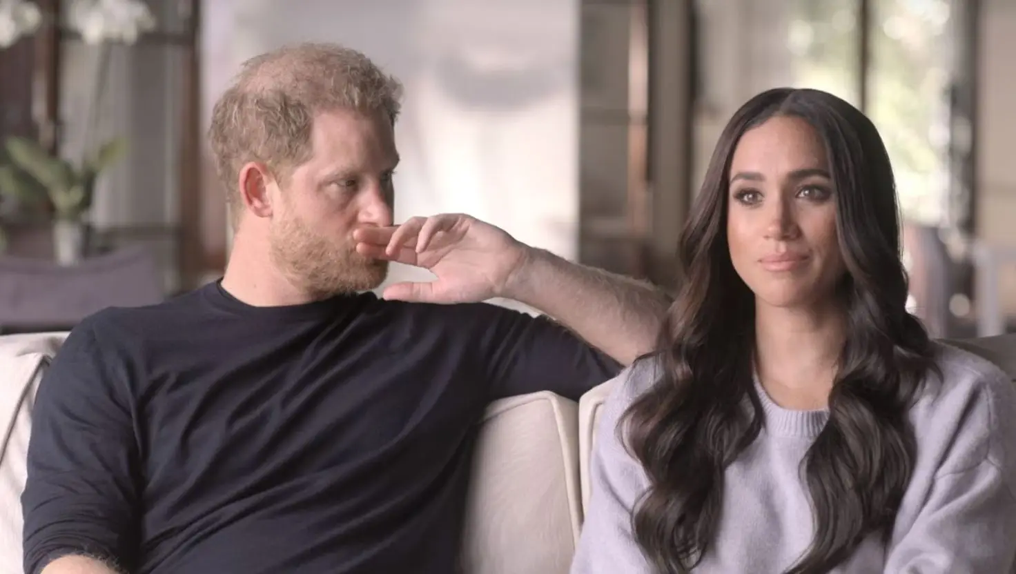Harry and Meghan, the Duke and Duchess of Sussex, stepped down from their royal duties in 2020 (Netflix)