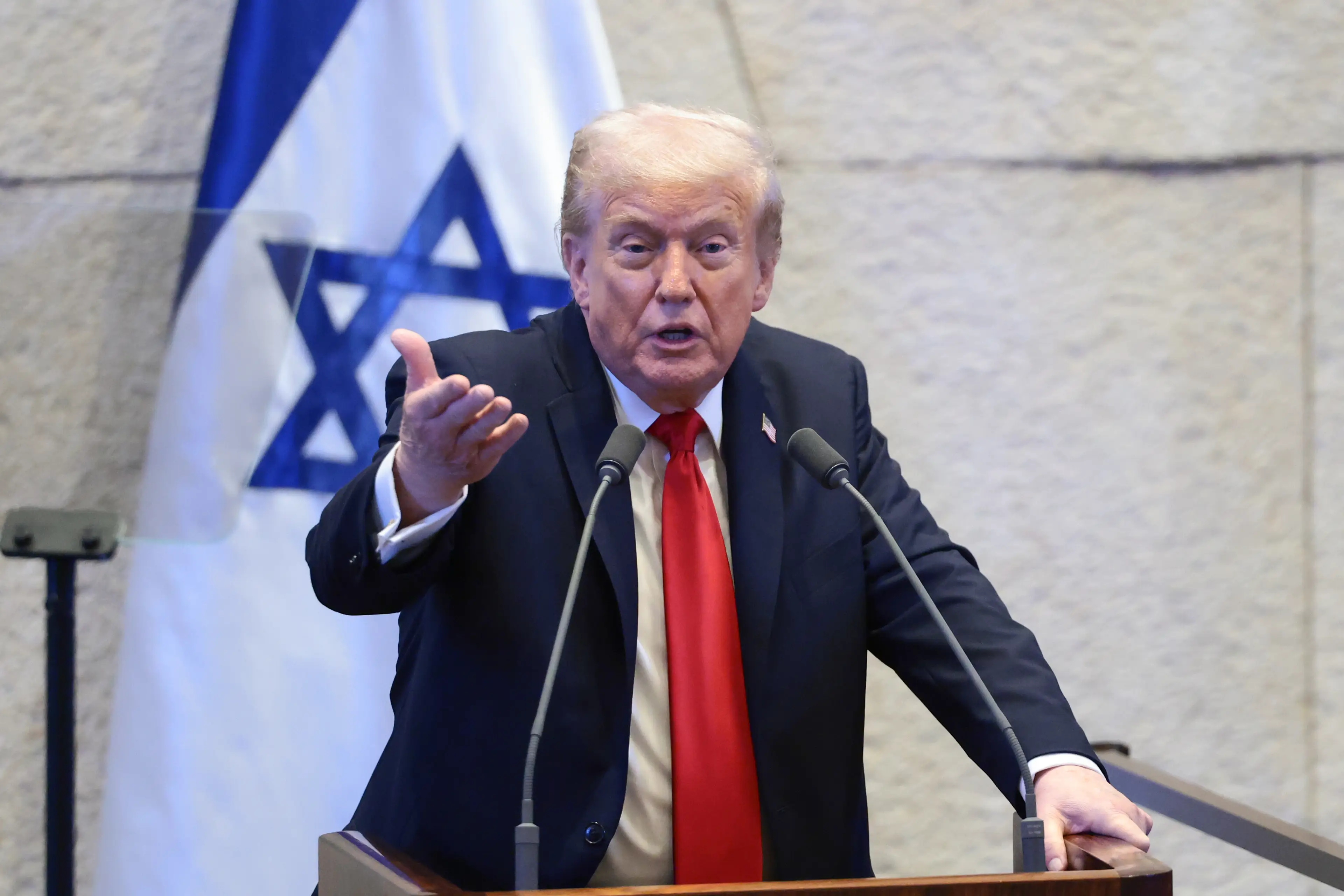 Donald Trump felt he 'deserved' the prize for his efforts to promote peace in Gaza (Photo by Evelyn Hockstein - Pool/Getty Images)