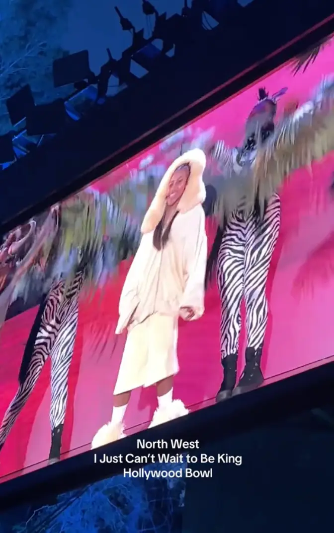 North took to the stage as child Simba (TikTok/@valleygalpal)
