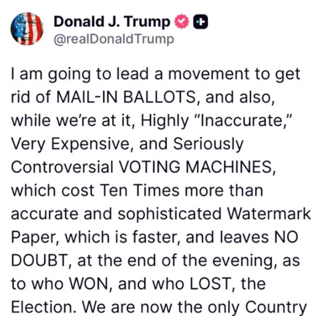 Trump issued several fiery messages online (Truth Social)