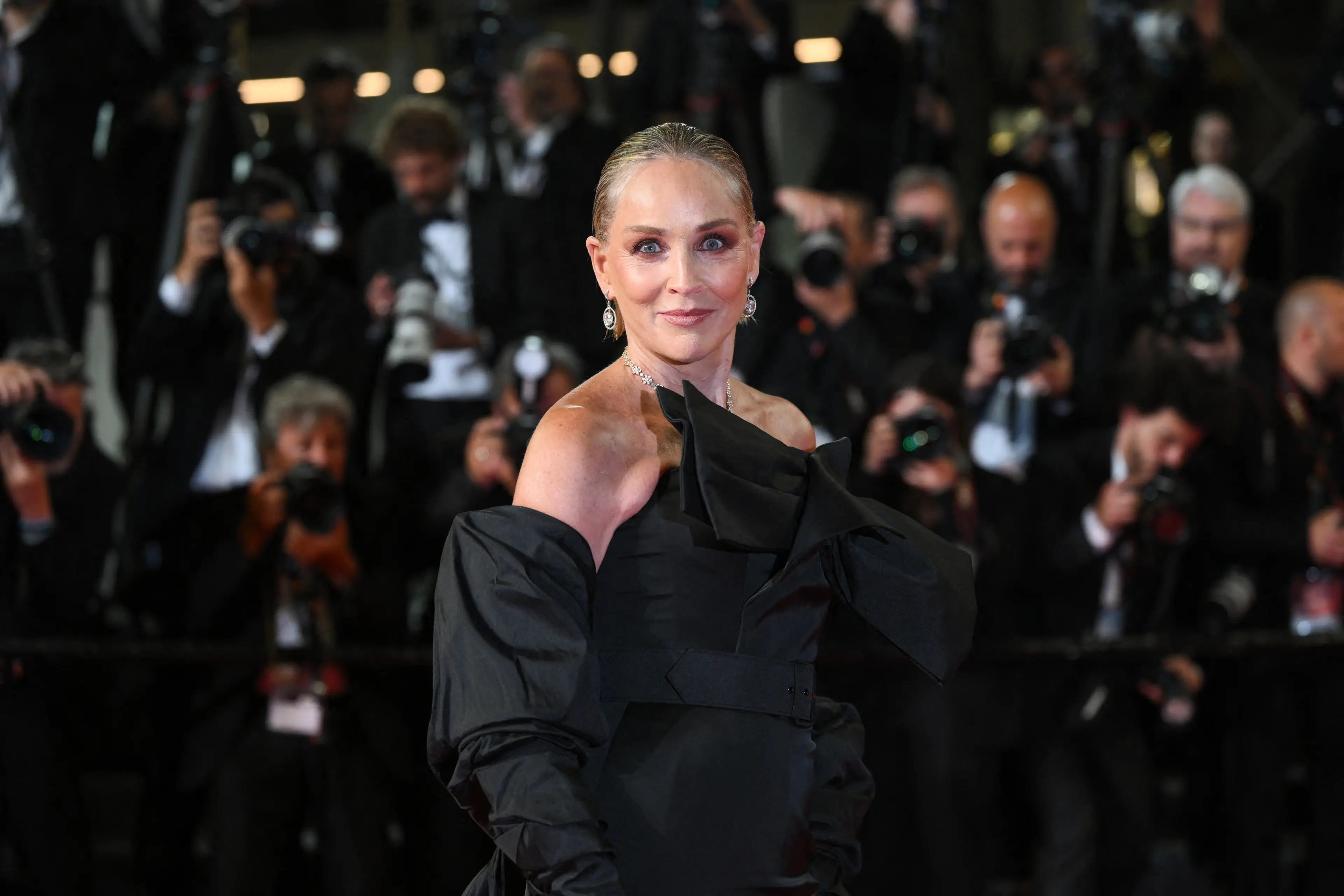 Sharon Stone has revealed how she went against her doctors' orders for a 'drug free life' (Olivier Chassignole/AFP via Getty Images)