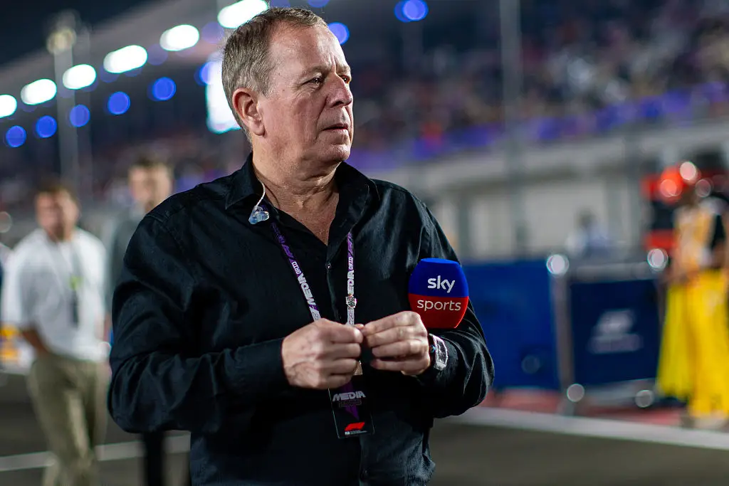 Martin Brundle at the F1 Grand Prix of Qatar last year (Kym Illman/Getty Images)