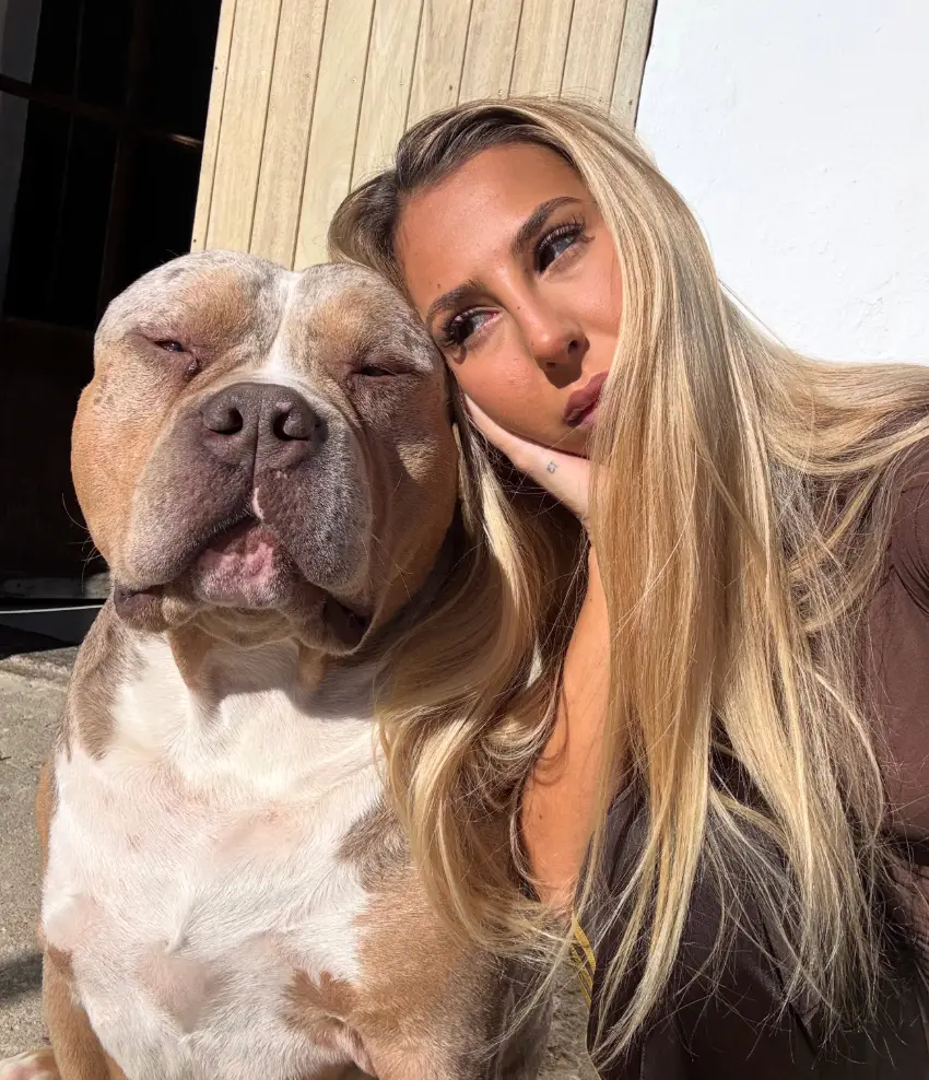British influencer Stella Tzortzi also paid tribute to her dog Chico this week (Instagram/stella.tzortzi)