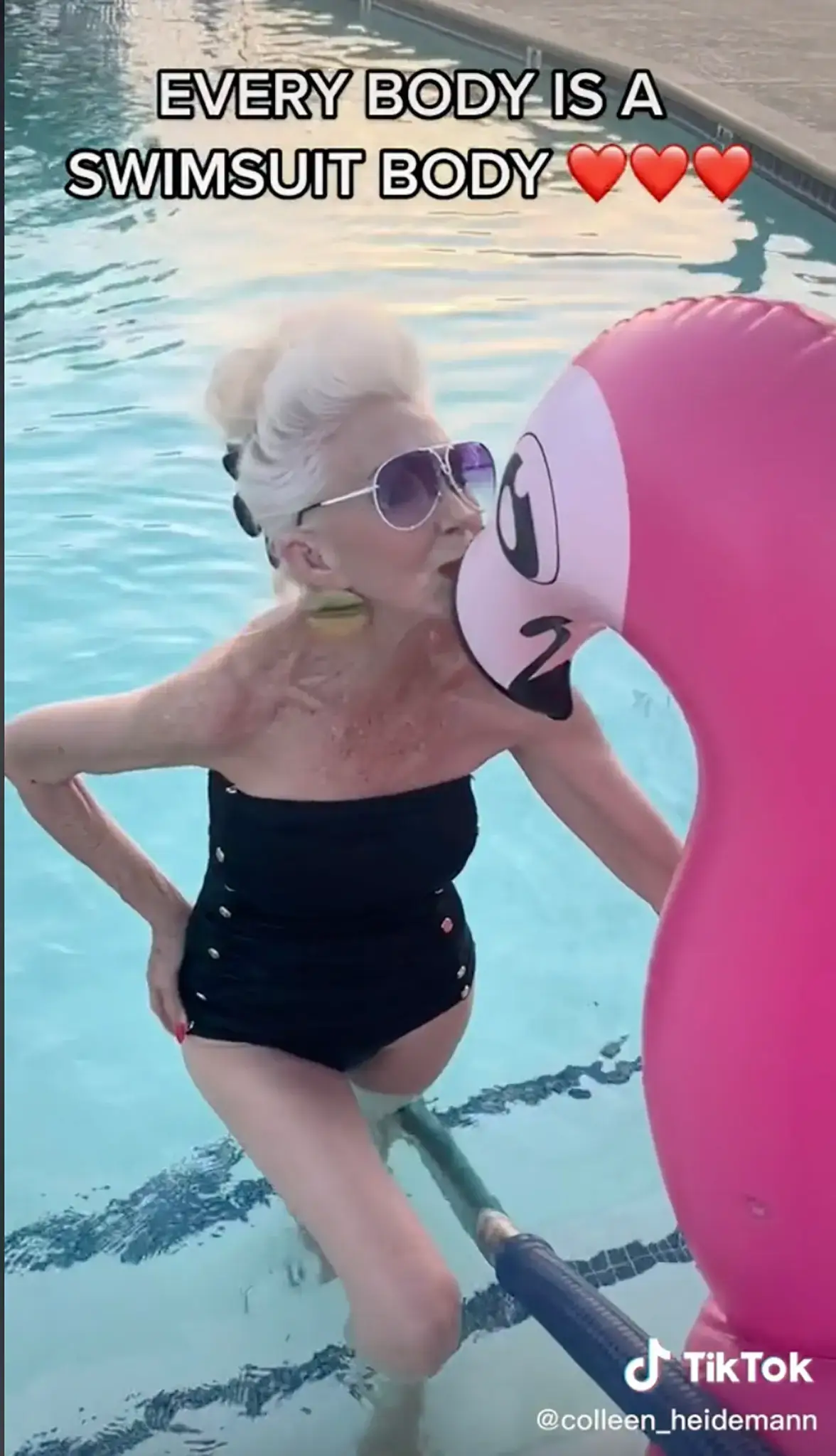 She thinks people should wear whatever they're comfortable in.