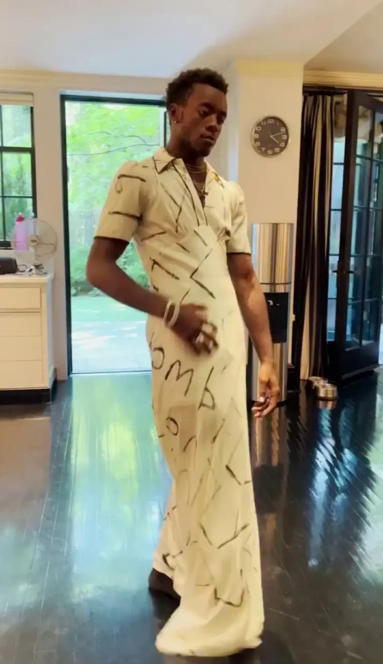 Madonna revealed that her son wears her dresses.