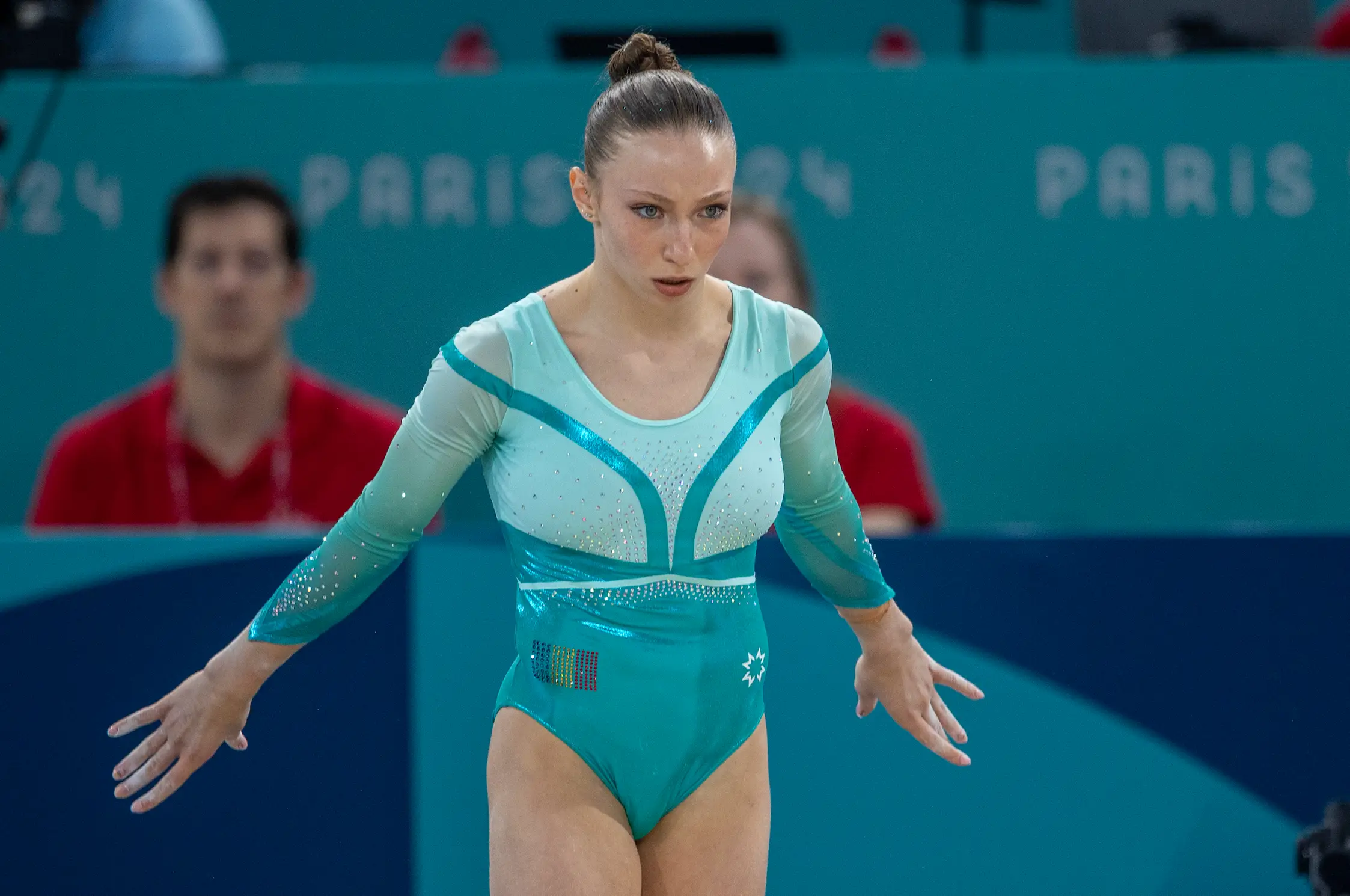 The third-place accolade was returned to Romania's Ana Barbosu. (Tim Clayton/Corbis via Getty Images)