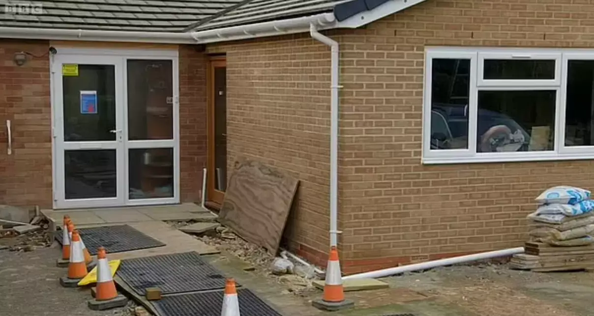 The property while it was undergoing renovations back in February 2020.