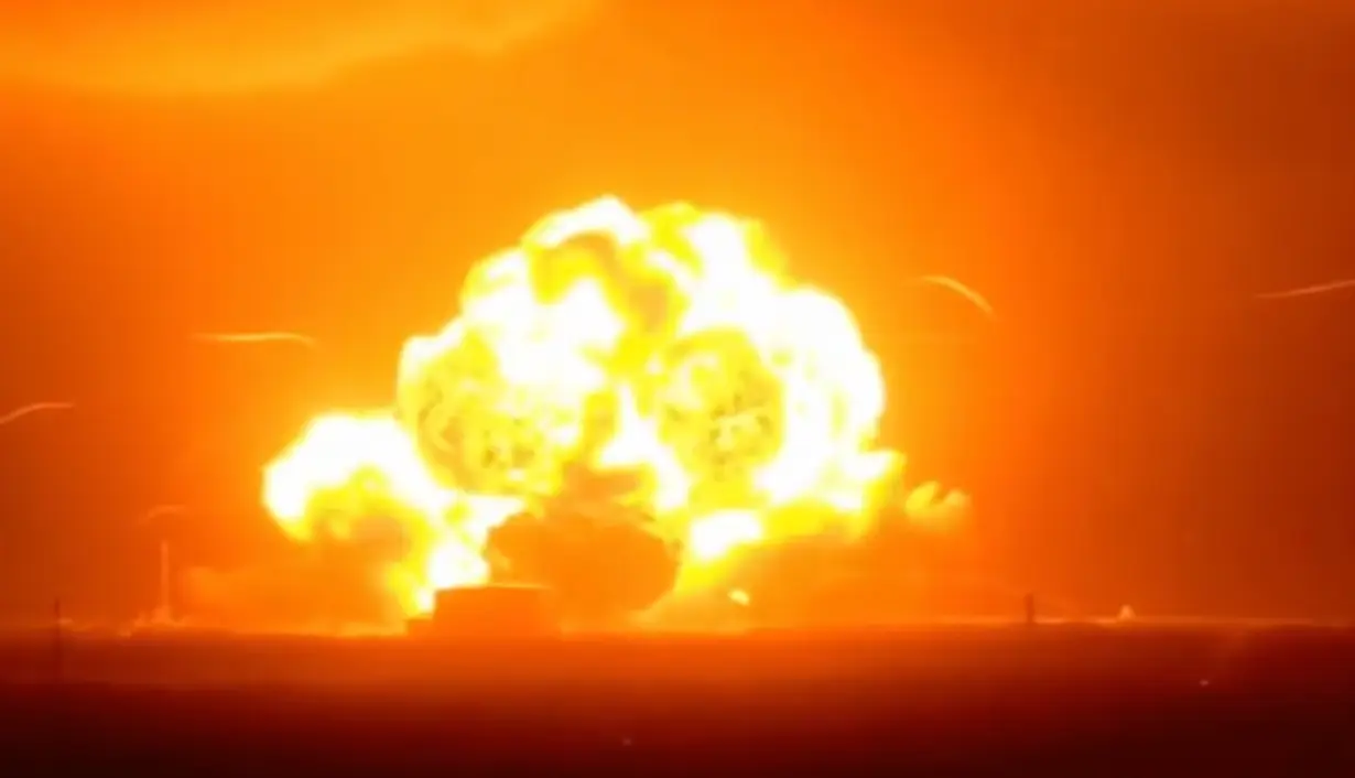 Videos of the explosion taken from multiple angles are circulating online (Sky News)