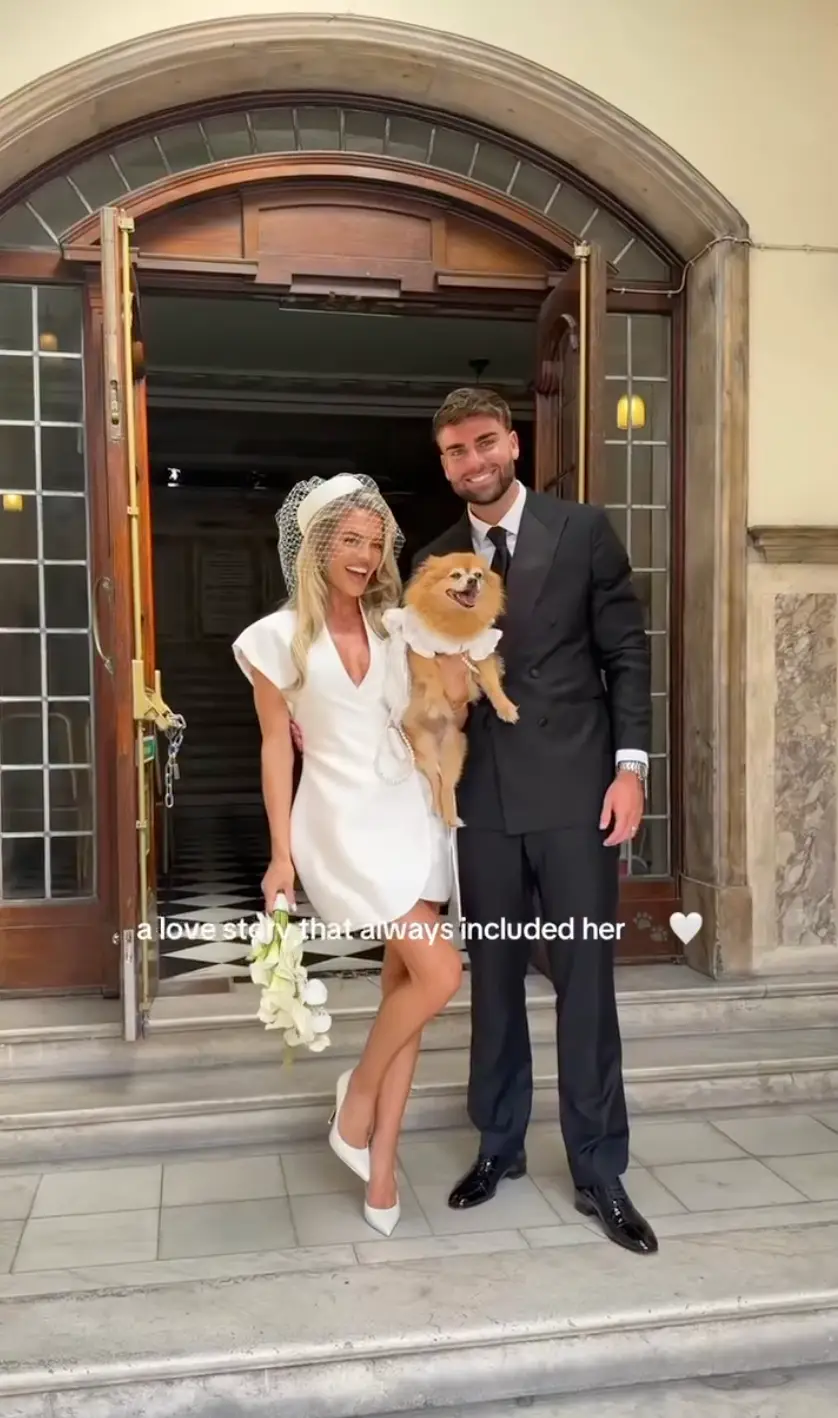 Molly Smith and Tom Clare tied the knot in Stockport Town Hall last month (Instagram/@mollysmith)