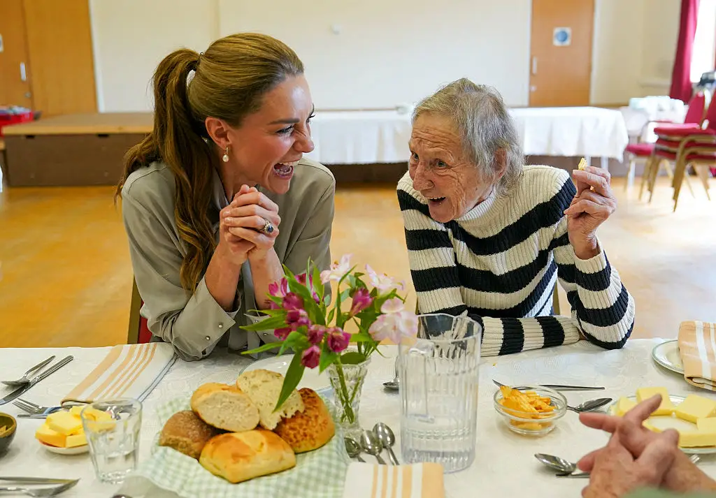 The Princess of Wales spent the day chatting to those who use the West Sussex Minibus (ARTHUR EDWARDS/Getty Images)