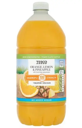 The squash is quadruple strength (