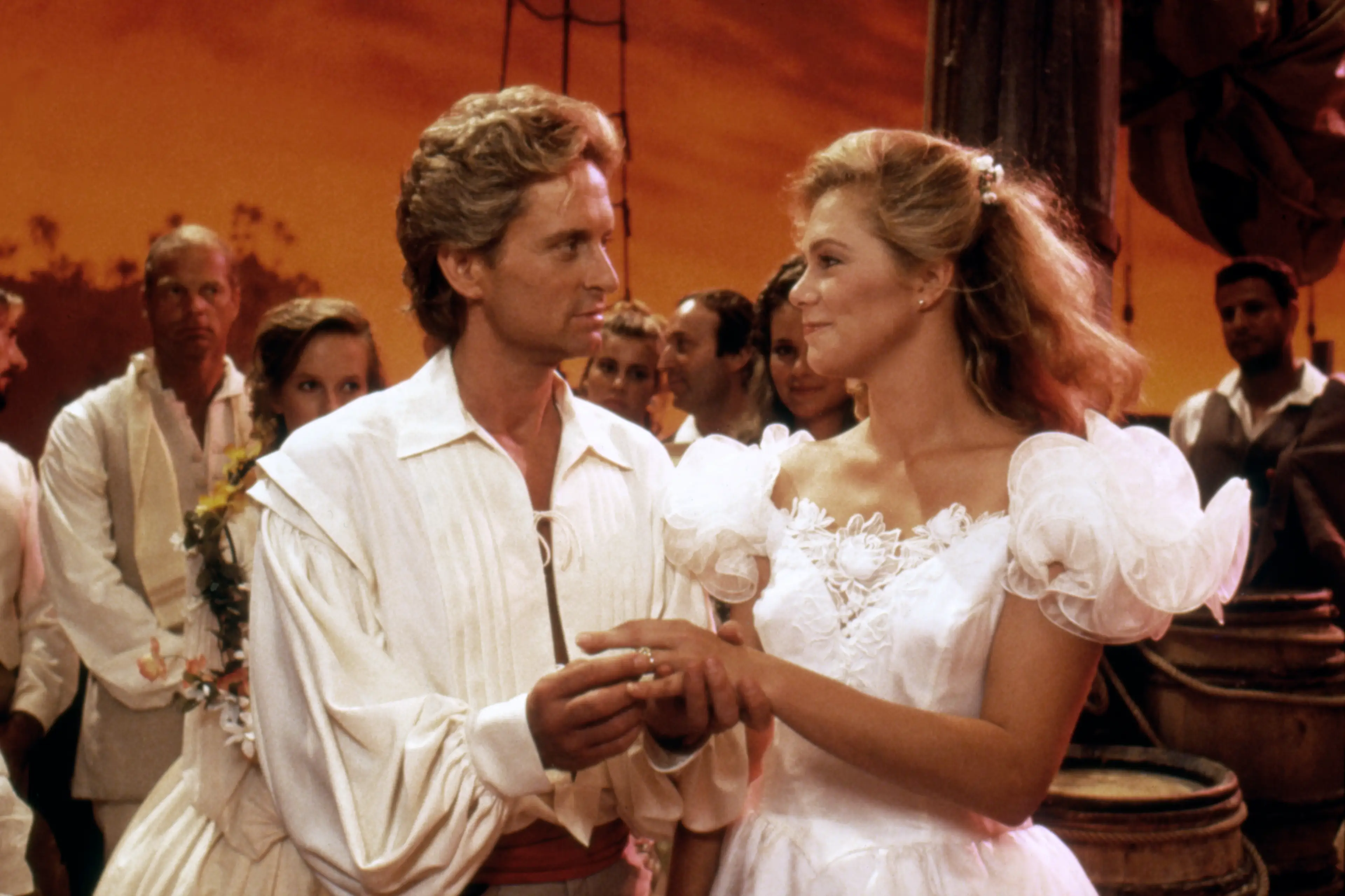 The pair worked together on Romancing the Stone (Sunset Boulevard/Corbis via Getty Images)