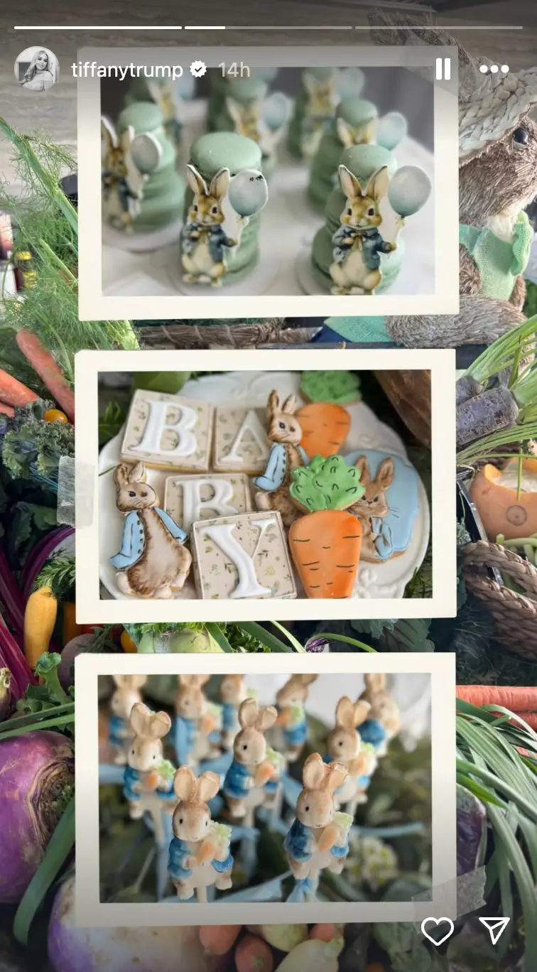 Tiffany shared a series of snaps from what appeared to be her baby shower (Instagram/@tiffanytrump)