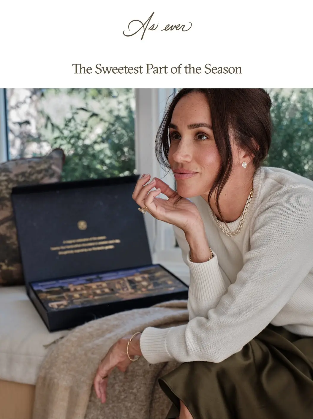 Meghan, Duchess of Sussex, has launched a chocolate advent calendar (As Ever)
