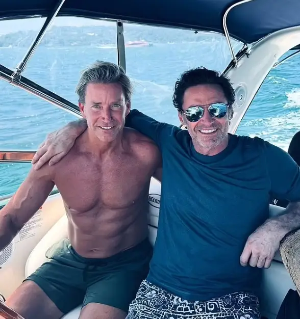Fans have noticed a detail in a seemingly innocent pic of Hugh Jackman on a boat (Instagram/@hughjackman)
