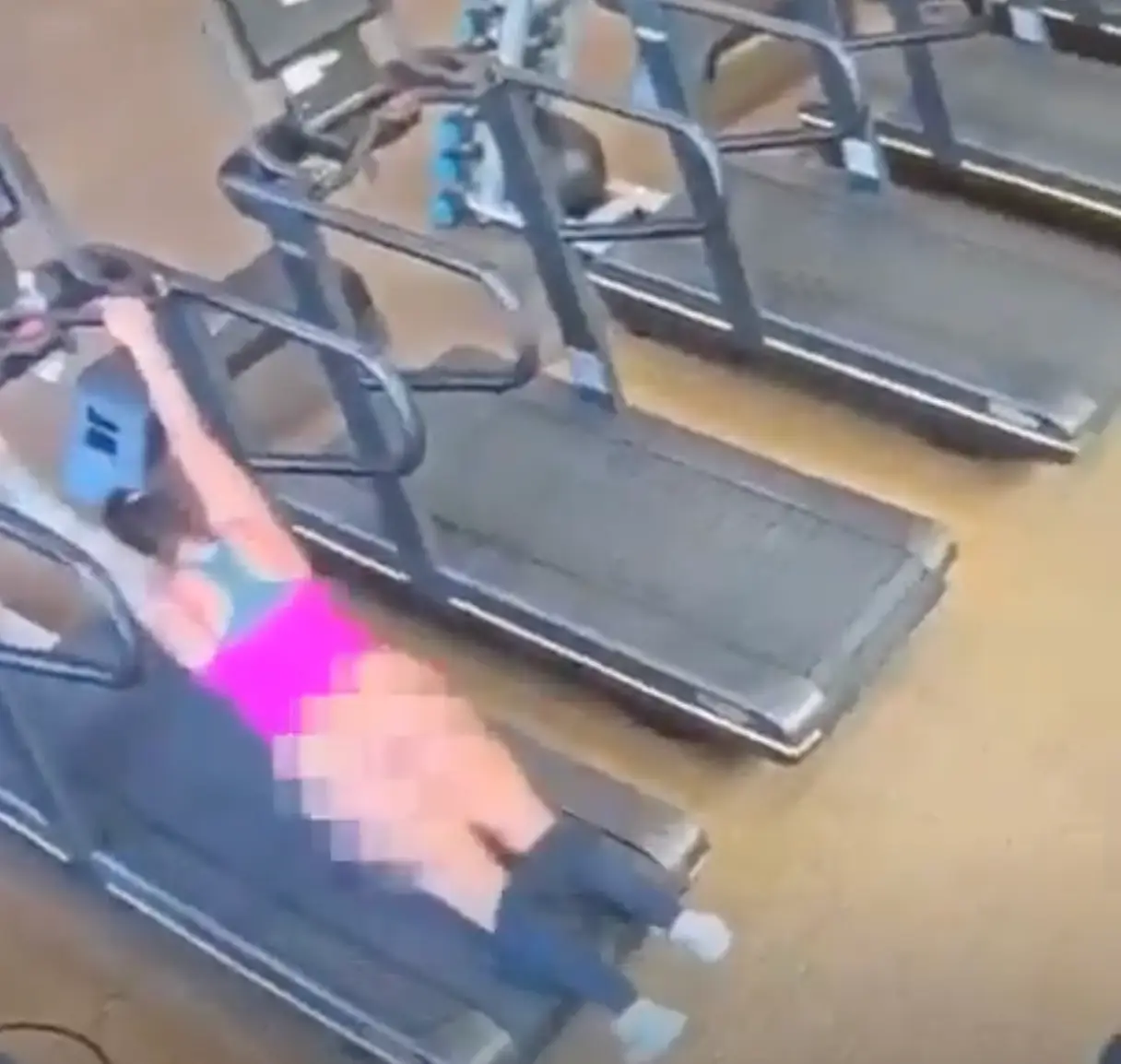 Thank goodness the gym was fairly empty.