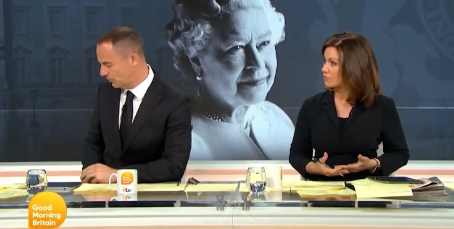 Martin became emotional talking about his mum.